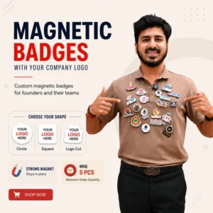 Customized Magnetic Badge | Wear Your Brand | Printnadia.in