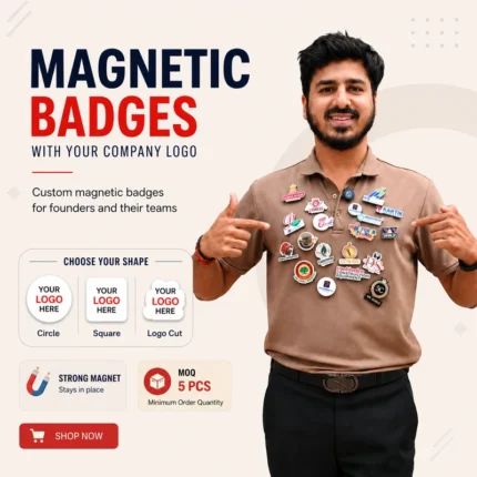 Customized Magnetic Badge | Wear Your Brand | Printnadia.in